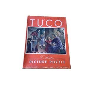 Vintage Tuco Deluxe Picture Puzzle Holy Family Scene 16x20 missing 2 pieces